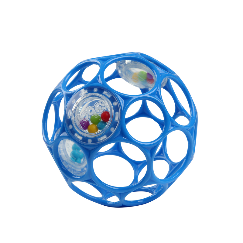 

BRIGHT STARTS OBALL RATTLE PEG TOY: BLUE