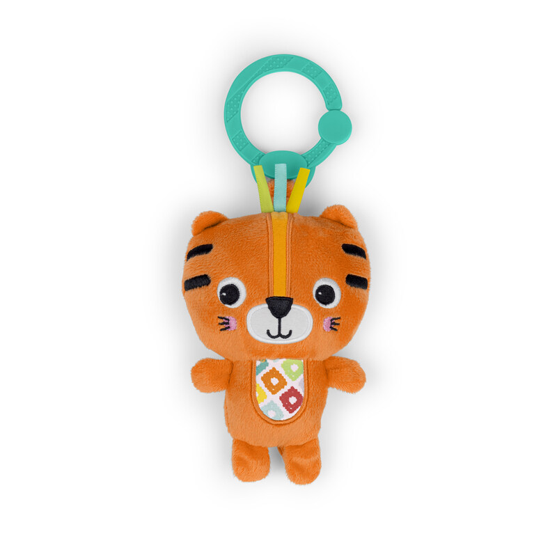 

BRIGHT STARTS ON THE GO JINGLE PLUSH PEG: TIGER