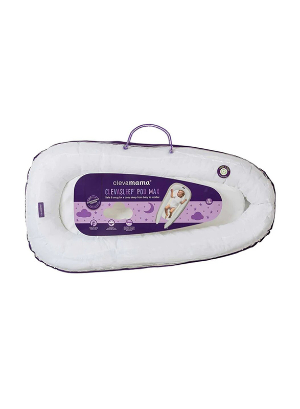 Clevamama Cleva Foam Max Baby Sleep Pod, White