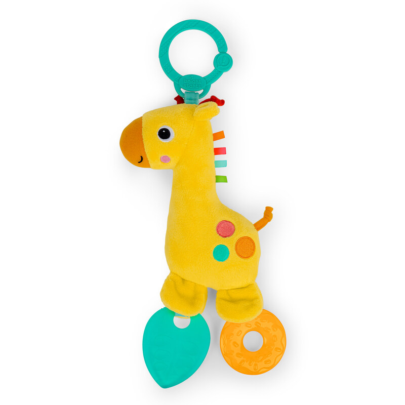 

BRIGHT STARTS RATTLE & TEETER PLUSH PEG: GIRAFFE