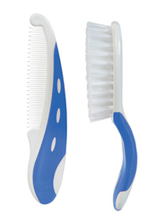 Tigex Brush & Comb, Blue/White