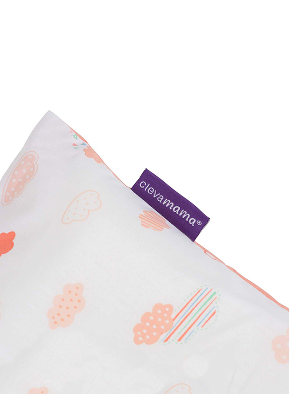 Clevamama Cleva Foam Baby Pillow Case, Coral