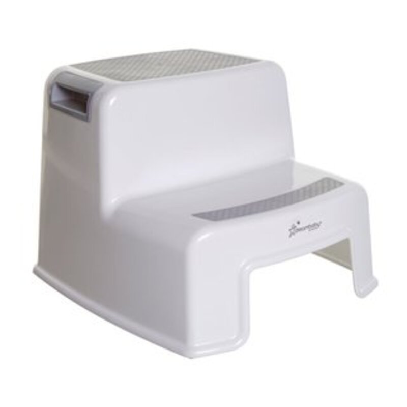 

Dreambaby 2-UP Toddler Step Stool, Slip Resistant - White & Grey