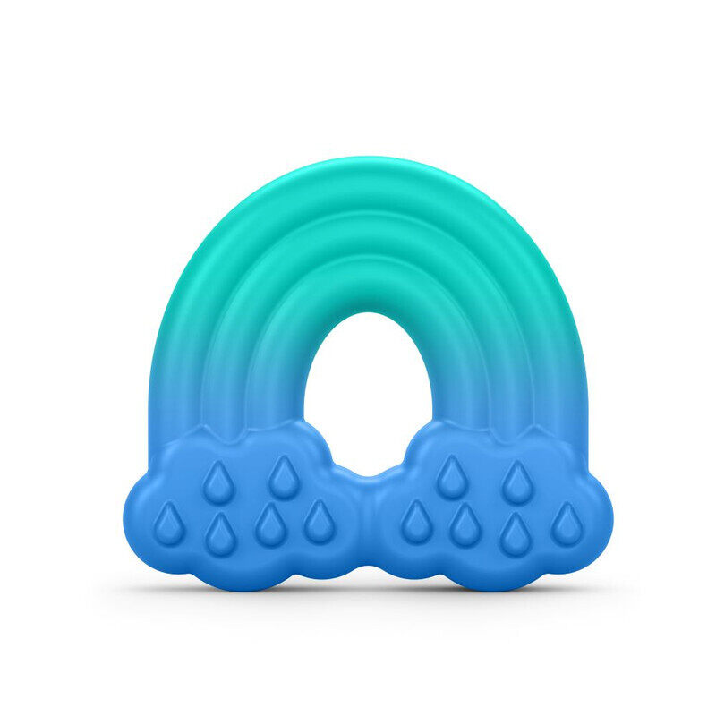 

Bright Starts - Chance of Smiles Silicone Teether 2-Pack, Easy-Grasp Sun and Rainbow, Unisex, 3 Months+
