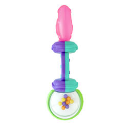BRIGHT STARTS RATTLE TEETHER PEG TOY:PURSE & RATTLE