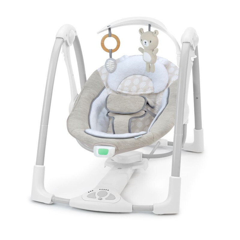 

Ingenuity - ConvertMe Swing-2-Seat, 5 Swing Modes, Vibrations, Music, USB PowerAdapt Cord, Toy Bar, 0 - 9 months - Wynn