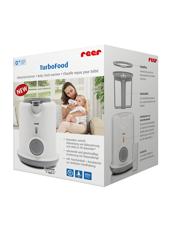 

Reer Turbofood Baby Food Warmer, White/Grey