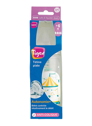 Tigex Autonomy+ Silicone Anti-Colic Baby Feeding Bottle, 300ml, Clear