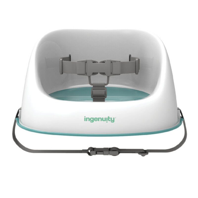 

Ingenuity Simplicity Booster Seat, easy clean, lightweight, travel friendly, blue (6 to 36 months)