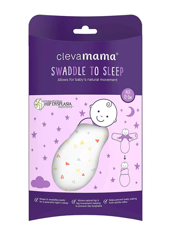 Clevamama Baby Swaddle to Sleep, Yellow