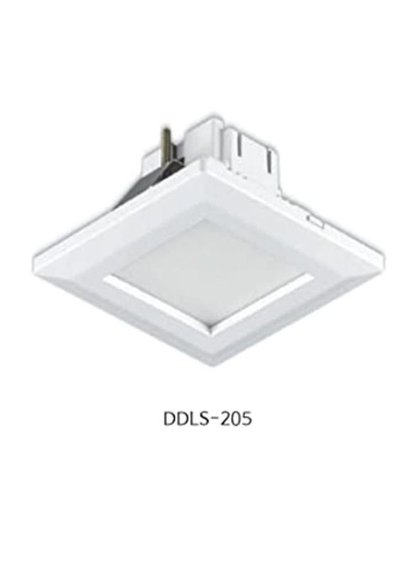 HippoLED 2.5-Inch Square Down Indoor LED Light, 5W, 6500K, DDLS 205, Cool White