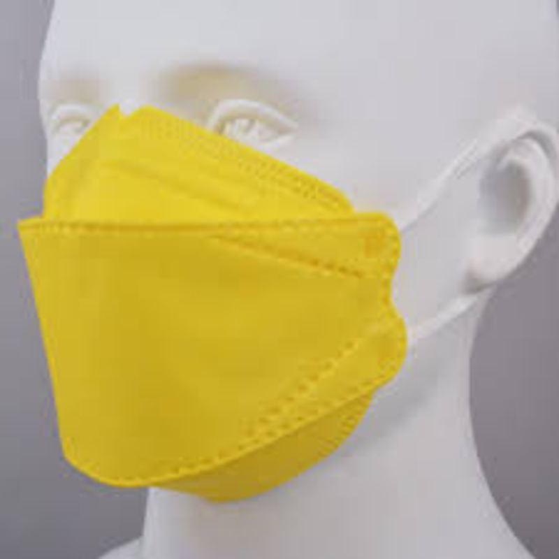 MedOne KF94 Protective Face Mask, Yellow, 50 Pieces