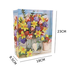 Gift Bags With Comfortable Handle Set Of 4 Pcs for Birthday Wedding Gift Shopping And More Multicolor 18L x 8.5W x 23H