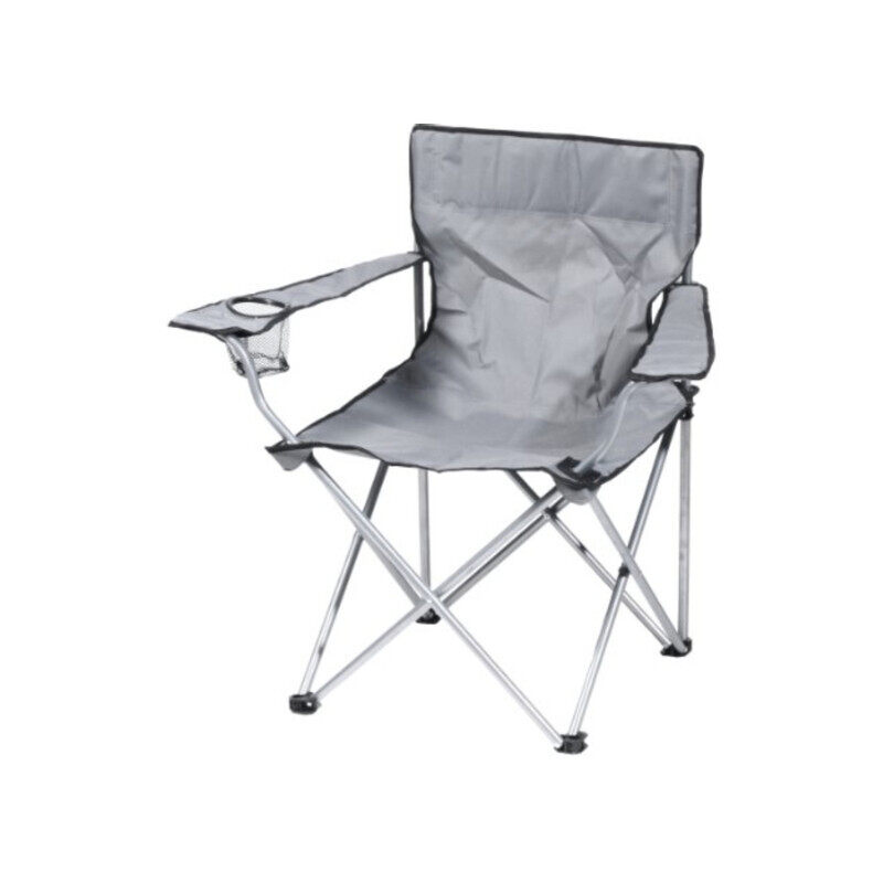 

Yuwell Outdoor Folding Chair With Armrest Camping Fishing Seat Portable Beach Camping Chair Picnic Beach Chair Outdoor Portable Chair 90X57X47CM Grey