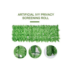 Fence Privacy Screen Artificial Leaf Faux Ivy Expandable Stretchable Privacy Fence Screen Leaf Garden For Balcony Patio Outdoor, Decorative Faux Ivy Fencing Panel 48HX6W Inch Expanded Size 12X72 Inch