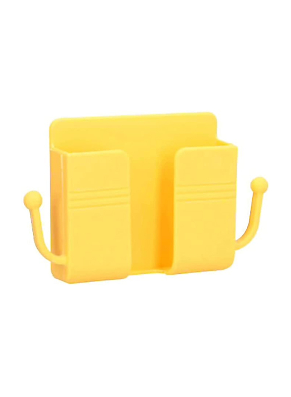Yuwell Wall Mount Multi-Purpose Phone Charging Dock & Holder Stand with Adhesive Sticker, Yellow