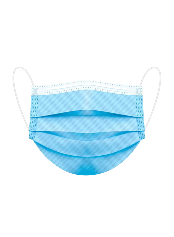 MedOne Plus 3-Layer Protective Disposable Face Mask for Kids, Blue, 50 Pieces