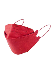 MedOne N95 Disposable Particulate Respiratory Face Mask, Red, 10 Pieces