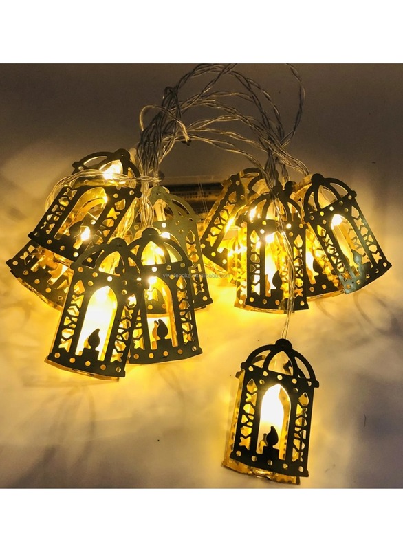 Ramadan String Lights Battery Operated Led String Light Star Fairy String Lights For Eid Festival Home And Garden Decorations Indoor Outdoor Ramadan Light 2M 10 Pcs