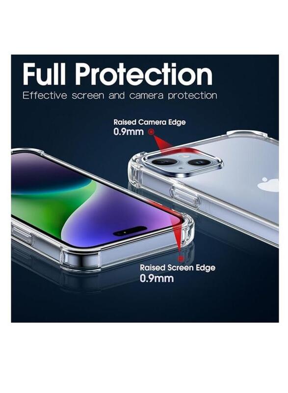iPhone 15 Plus Case Clear 6.7 inch Anti-Yellowing iPhone 15 Plus Cover Transparent Slim Thin Crystal Clear Phone Case Shockproof Protective Bumper Protection iPhone Case Cover For Apple iPhone