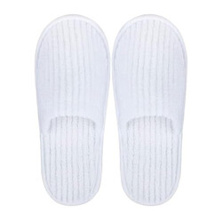 SPA Slippers 1 Pair Disposable Bathroom Slippers Thick Soft Cotton Velvet Hotel Slippers For Home And Travel Unisex Slipper Men And Women Slippers Universal Size UK 10-11 EU 44-45 Fit White