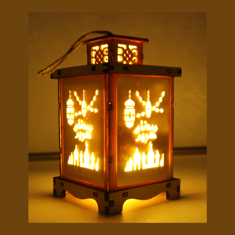 Wooden Ramadan Lantern Ramadan Kareem Decoration Light Eid Decoration Lantern Lamp For Indoor And Outdoor Use Decoration Ramadan Light