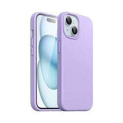 iPhone 15 Plus Case Silicone Phone Case Shockproof Protective Case Cover Anti-Scratch Microfiber Lining 4 Layers Ultra Slim iPhone Case 6.7 Inch iPhone 15 Plus Silicone Case Purple