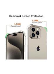 iPhone 15 Pro Case Clear 6.1 inch Anti-Yellowing iPhone 15 Pro Cover Transparent Slim Thin Crystal Clear Phone Case Shockproof Protective Bumper Protection iPhone Case Cover For Apple iPhone