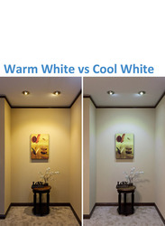HippoLED 6-Inch Round Panel Down Indoor LED Light, 12W, 3000K, Warm White