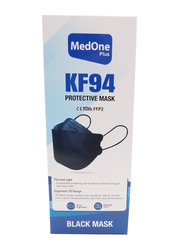 MedOne Plus 5 Layer Nano Technology 95% Filtration Disposable Mask, Black, 10 Pieces