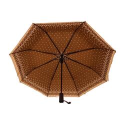 2 Pcs Windproof Large Umbrella For Rain Automatic Open Wind Resistant Umbrellas For Adult Men And Women Travel Umbrella Auto Open For Windproof, Rainproof & UV Protection Brown/White