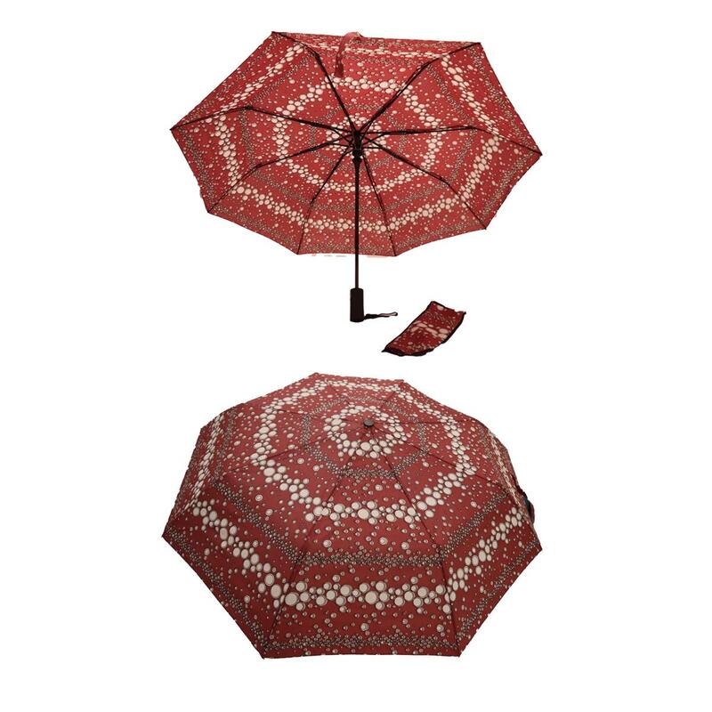 Windproof Large Umbrella For Rain Automatic Open Wind Resistant Umbrellas For Adult Men And Women Travel Umbrella Auto Open For Windproof, Rainproof & UV Protection Red/White
