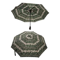 2 Pcs Windproof Large Umbrella For Rain Automatic Open Wind Resistant Umbrellas For Adult Men And Women Travel Umbrella Auto Open For Windproof, Rainproof & UV Protection Green/White