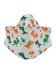 MedOne Plus 4 Layers KF94 Dinosaur Prints Protective Face Mask for Kids, Multicolour, 10 Pieces