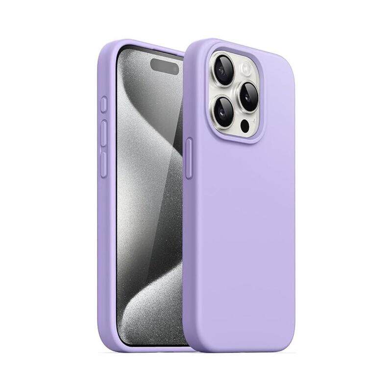 

Apple iPhone 15 Pro Max Case Silicone Phone Case Shockproof Protective Case Cover Anti-Scratch Microfiber Lining 4 Layers Ultra Slim iPhone Case 6.7 Inch iP