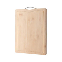 Bamboo Cutting Boards For Kitchen Wooden Cutting Board For Chopping Meat, Vegetables, Fruits, Cheese, Knife Friendly Serving Tray With Handles 40X30CM