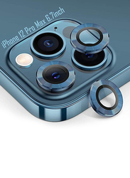 Yuwell Apple iPhone 12 Pro Max Tempered Glass Camera Lens Protector, Blue