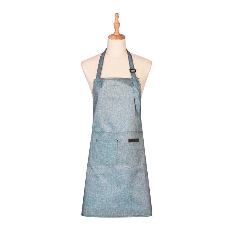 Polyester Cooking Apron Adjustable Kitchen Apron Soft Waterproof Stainproof Chef Apron With Pocket For Women And Men Oil Proof Apron Artsy Leafy