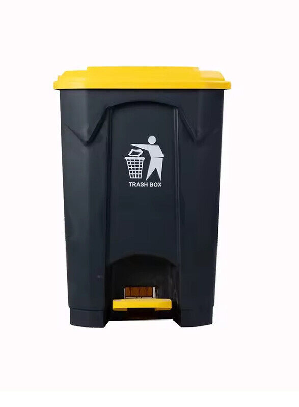 

Yuwell Plastic Garbage Bin 50 Litre With Pedal Heavy Duty Kitchen DustBin Outdoor Recycle Trash Can Large Industrial Waste Bin Trash Bin