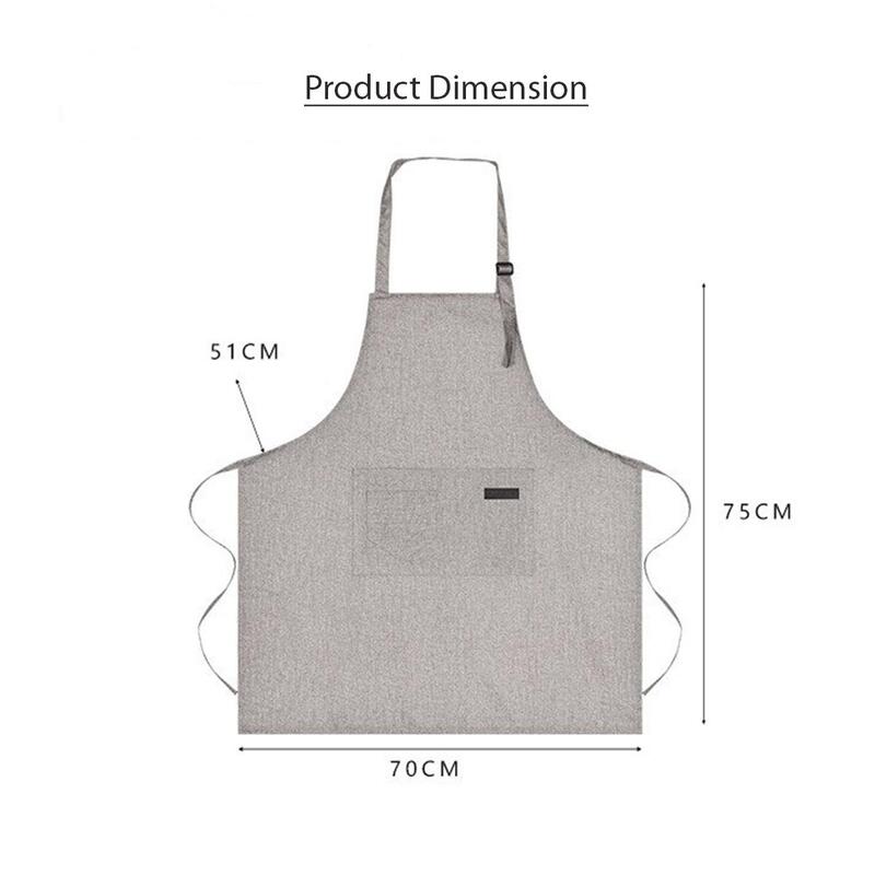 Polyester Cooking Apron Adjustable Kitchen Apron Soft Waterproof Stainproof Chef Apron With Pocket For Women And Men Oil Proof Apron Artsy Leafy