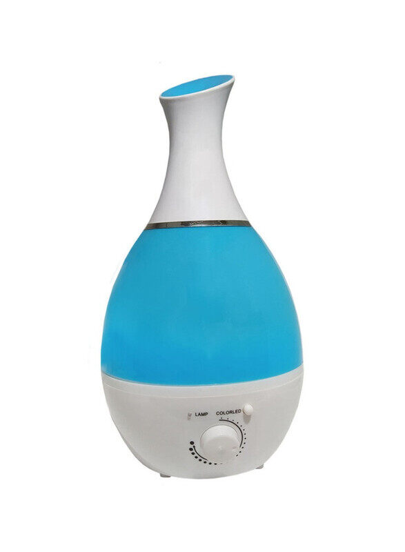 Humidifiers For Bedroom Large Capacity 2.6L Water Tank Cool Mist For Home And Whole House Adjustable Modes Cool Steam Ultrasonic Aroma Diffuser Auto Shut Off Air Humidifier Diffuser Blue/White