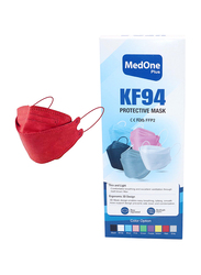 MedOne KF94 Protective Face Mask, Red, 10 Pieces