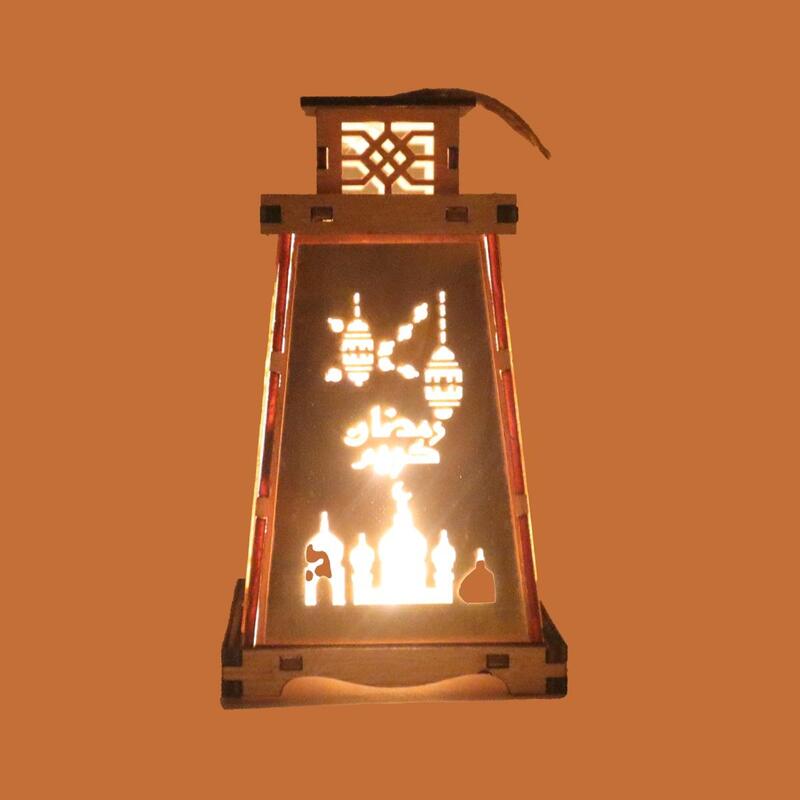 Wooden Ramadan Lantern Ramadan Kareem Decoration Light Eid Decoration Lantern Lamp For Indoor And Outdoor Use Decoration Ramadan Light