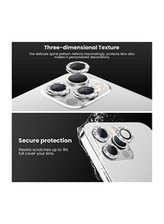 Yuwell Apple iPhone 12 Pro Max Tempered Glass Camera Lens Protector, Glitter