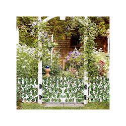 Fence Privacy Screen8 Artificial Leaf Faux Ivy Expandable Stretchable Privacy Fence Screen Leaf Garden For Balcony Patio Outdoor, Decorative Faux Ivy Fencing Panel Size 120X45CM Expanded Size 270X30CM