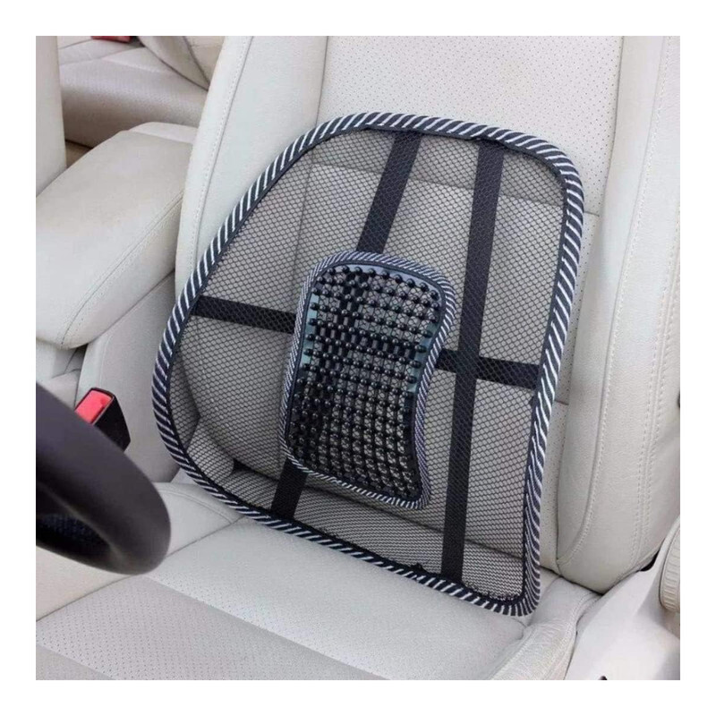 Air Flow Lumbar Support Cushion Car Seat Supports Cushion Waist Pad Comfortable Mesh Chair Relief Lumbar Back Pain Support Car Cushion Office Seat Chair