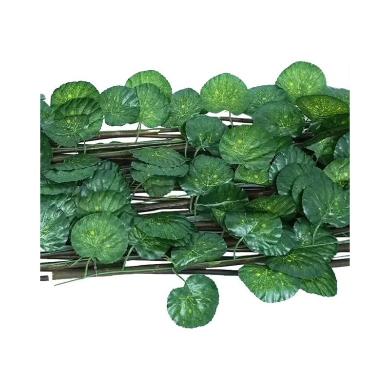 Fence Privacy Screen Artificial Leaf Faux Ivy Expandable Stretchable Privacy Fence Screen Leaf Garden For Balcony Patio Outdoor, Decorative Faux Ivy Fencing Panel 48HX6W Inch Expanded Size 12X72 Inch