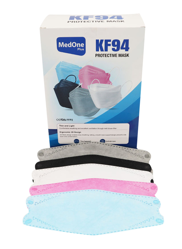 MedOne KF94 Protective Face Mask, Pink, 30 Pieces