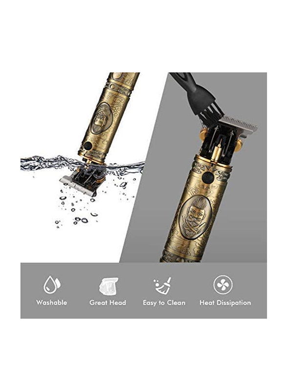 Yuwell Upgraded LED Display Hair Trimmer & Beard Clippers for Men, Gold