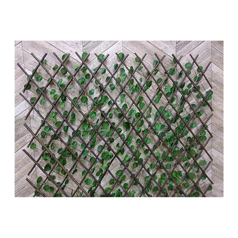 Fence Privacy Screen Artificial Leaf Faux Ivy Expandable Stretchable Privacy Fence Screen Leaf Garden For Balcony Patio Outdoor, Decorative Faux Ivy Fencing Panel 48HX6W Inch Expanded Size 12X72 Inch